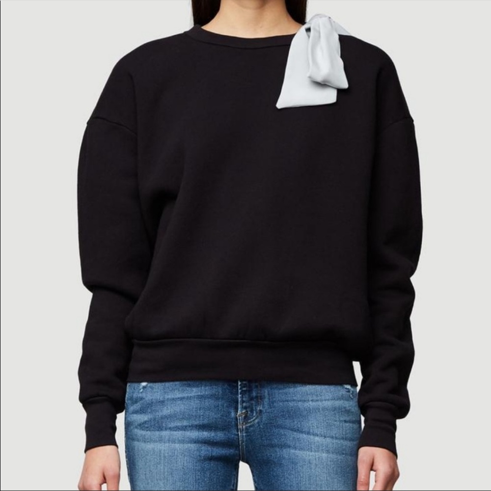 Frame Denim black sweatshirt size large new with tags